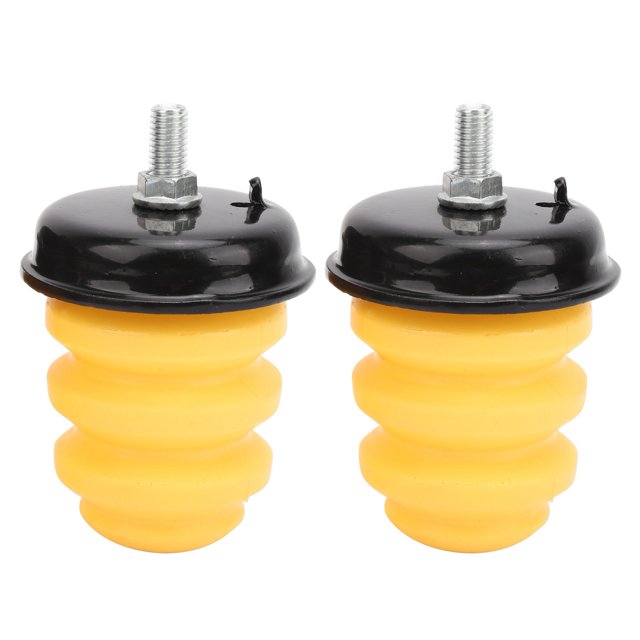 Rear Frame Bumper, Pratical Leaf Spring Bumper, Rubber Durable 2Pcs For SIERRA 1500 1999-2006 Or
