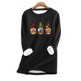 thumbnail image 1 of Hauts Aguichant pour Femmes Mode Décontractée Manches Longues Blouses et Chemises Col Rond Chandails en Molleton d'Halloween pour Femmes en Liquidation, 1 of 3