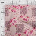 thumbnail image 2 of oneOone Polyester Spandex Dark Rose Brown Fabric Florals Craft Projects Decor Fabric Printed By The Yard 56 Inch Wide, 2 of 4