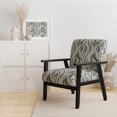 thumbnail image 2 of Designart "Zebra Elegance In Monochrome" White Zebra Upholstered Accent Chair - Modern Arm Chair For Bedroom, 2 of 7
