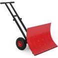 thumbnail image 2 of Royalbelle Red Black 29x19 Inch Snow Shovel with Wheels, Steel Blade, 2 of 7