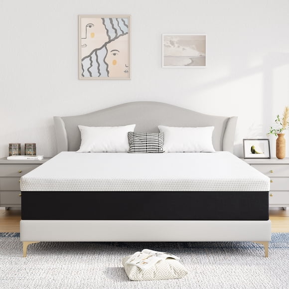 GELBIY 6 inch Twin XL Mattress, Gel Memory Foam Mattress with CertiPUR-US Certified Mattress in a Box, Pressure Relief & Medium Firm