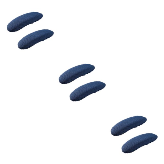 Redempat Washable Office Chair Armrest Covers Wear-resistant Easy To Install Wide Application Soft dark blue 3Set