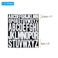 thumbnail image 2 of Uxcell Letter Stickers 1 inch 2 inch, 12 Sheets Self Adhesive Alphabet Sticker Vinyl Letter Decals, White, 2 of 6