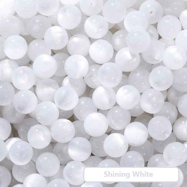 Yhmxh Party Favors Birthday Decorations 20Pcs Resin Beads 8mm Resin Beads For Keychain Making 8mm Resin Beads For Bracelet Making Multicolor Resin Beads