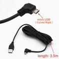 thumbnail image 3 of Car Charging Micro USB Cable for Car DVR Camera GPS PAD Mobile 3.5m 11.48ft, 3 of 8