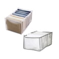 thumbnail image 1 of Boovnll Home Storage, 2Pc 7 Grids Washable Wardrobe Clothes Organizer, Jeans Compartment Storage Box 36*25*20, Storage, Storage and Organization, Organization and Storage, 1 of 8