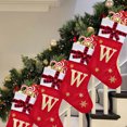 thumbnail image 5 of Christmas Stockings Velvet with Embroidered Pattern Letters Initial Customized Family Ornament Large Fireplace Stockings Plush Cuff Holiday Party Home Xmas Tree Decor Gift Bags, 5 of 5