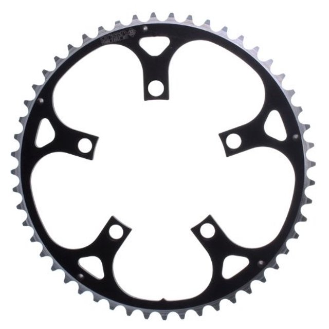 (130mm x 56t) - Plateaux en Alliage Origin8, Noir/argent