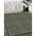 thumbnail image 3 of Ahgly Company Tapis d'Intérieur Lavables en Machine, Carrés Transitionnels Vert Kaki, Carrés de 3', 3 of 7