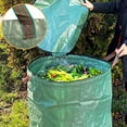 thumbnail image 4 of serony Gardening Bag Reusable Leaf Waste Pouch Plant Trash Garbage Container for Lawn Yard Pool with Lid, 72 Gallons, 4 of 7