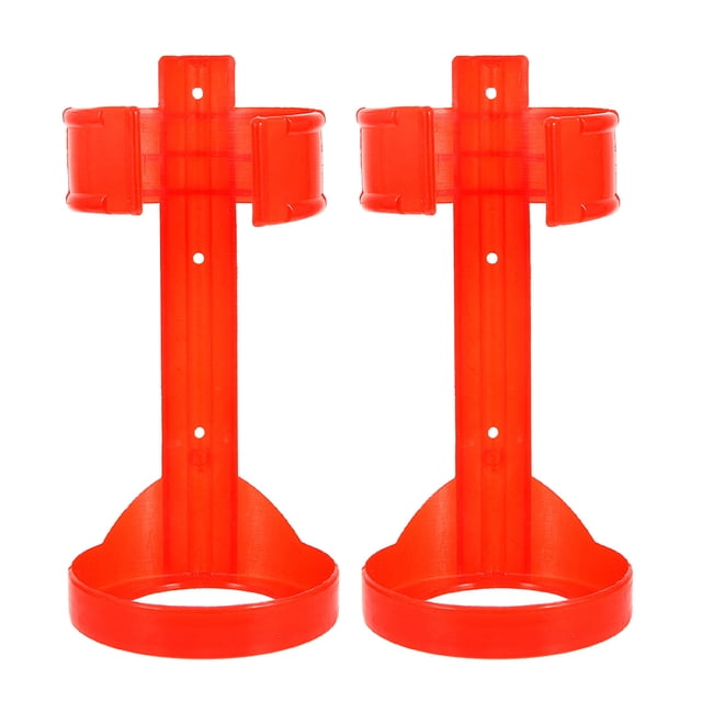 Miangastore Homeowners Fire Extinguisher Mount Red 2Set 7.3X3.5X3.5In