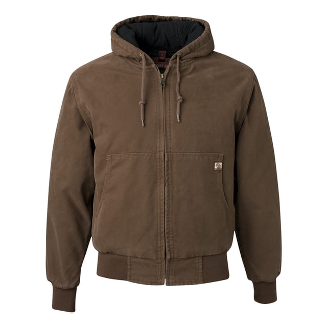 DRI DUCK Veste à Capuchon Cheyenne en Toile Boulder avec Doublure Matelassée en Tricot, 4TG