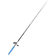 Mini Pen Fishing Rod Combo, Portable Telescopic Fiberglass Rod Reel for River Lake Fishing