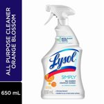Lysol Simply™ All Purpose Cleaner,Multi-surface cleaner trigger, Orange Blossom, 650 mL