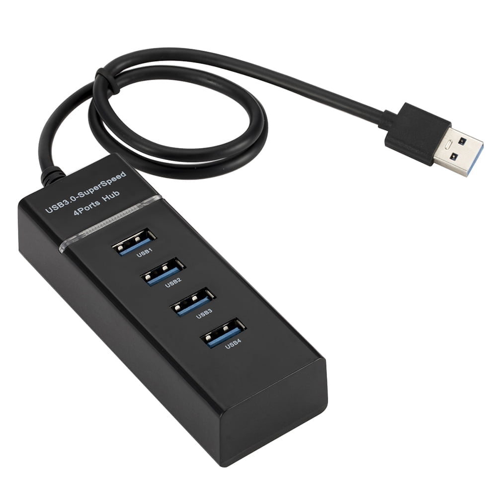 LNGOOR High Speed 4 Port USB 3.0 Multi Hub Splitter Expansion USB Hub for Desktop PC Laptop Adapter USB HUB