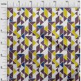 thumbnail image 2 of oneOone Cotton Silk Fabric Parallelogram & Triangle Geometric Decor Fabric Printed BTY 42 Inch Wide, 2 of 4