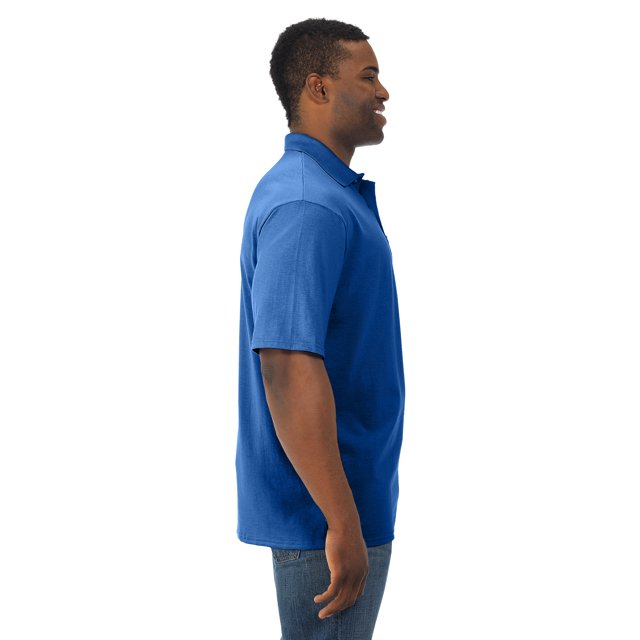 Jerzees T-Shirt de Sport en Jersey à Manches Courtes avec Poche pour Homme SpotShield, 4X, Royal