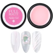 FcBaudy Nail Gel Clear Nail Sculpting Gel for Nail Art Spider Varnish 6ml Nail Spider Gel Web Painting Nail Gel Wire Drawing Nail Polish Pen