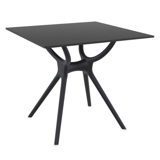 Compamia Siesta Air Table à Manger Carré de 31 Pouces en Noir