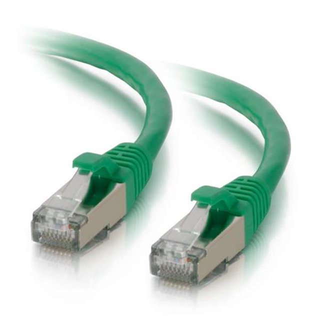 Câble de Réseau Ethernet 20 Pi Cat6 Sans Accroc avec Blindage-STP - Vert