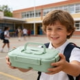 thumbnail image 4 of BUTASY Bento Box Plastic Lunch Box Simply Divided Lunch Box Outdoor Sealed Portable Fast Food Box Student and Office Worker Bento Box Lunch Box, 4 of 6