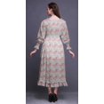 thumbnail image 4 of Bimba Floral Women Cotton Smocked Boho Renaissance Long Ruffle MaxiDress-XXX-Large, 4 of 5