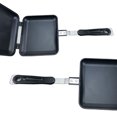 thumbnail image 1 of Aluminum Double Sided Frying Pan Dual Sided Sandwich Maker Pan with Handles Nonstick Griddle Pan Toast Pan, 1 of 11