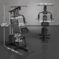 thumbnail image 3 of Soozier Home Gym Machine with 99lbs Weight Stack, Multifunction Power Tower, 3 of 10