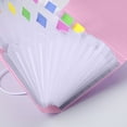 thumbnail image 4 of Accordion File Folder with Bill Clips 13 Pocket A6 Mini Organizer Plastic Transparent for Receipts Coupons Home Office Document Storage Hzhnb | Plastic, Pink, 4 of 9
