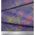 thumbnail image 3 of Soimoi Rayon Fabric Leaves & Palm Fruits Fabric Prints By Yard 42 Inch Wide, 3 of 3