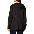 thumbnail image 4 of Hanes Chandail à Capuchon en Jersey Slub pour Femmes, P, Noir, 4 of 6