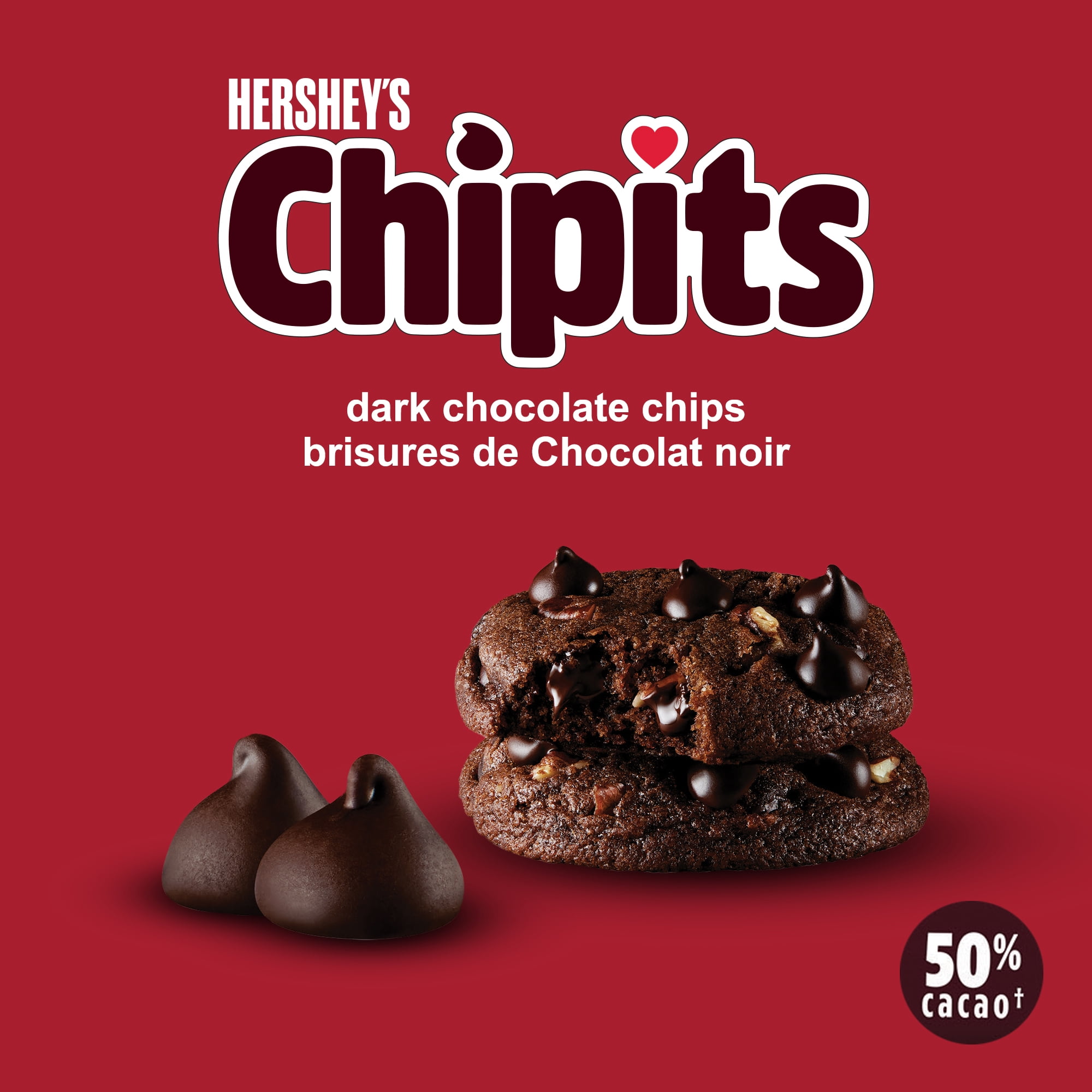 Brisures de chocolat noir HERSHEY'S CHIPITS, 775 g