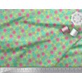 thumbnail image 2 of Soimoi Japan Crepe Satin Fabric Circle,Dot & Triangle Geometric Decor Fabric Printed Yard 42 Inch Wide, 2 of 3