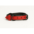 thumbnail image 5 of Handmade Genuine Leather Dog Collar – Red with Black Inner Liner, Adjustable Buckle. Buddies Collars, 5 of 5