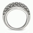 thumbnail image 2 of Bague en Acier Inoxydable Poli et Vieilli Taille 9, 2 of 3