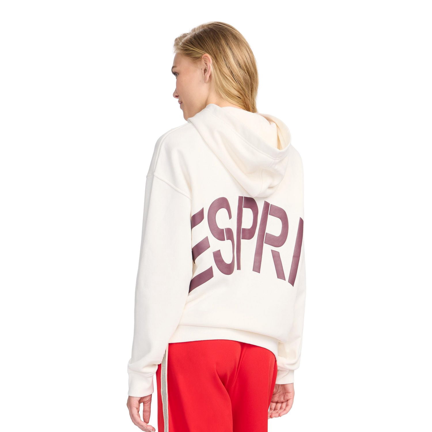 Esprit Chandail à Capuchon Surdimensionné avec Logo pour Femmes