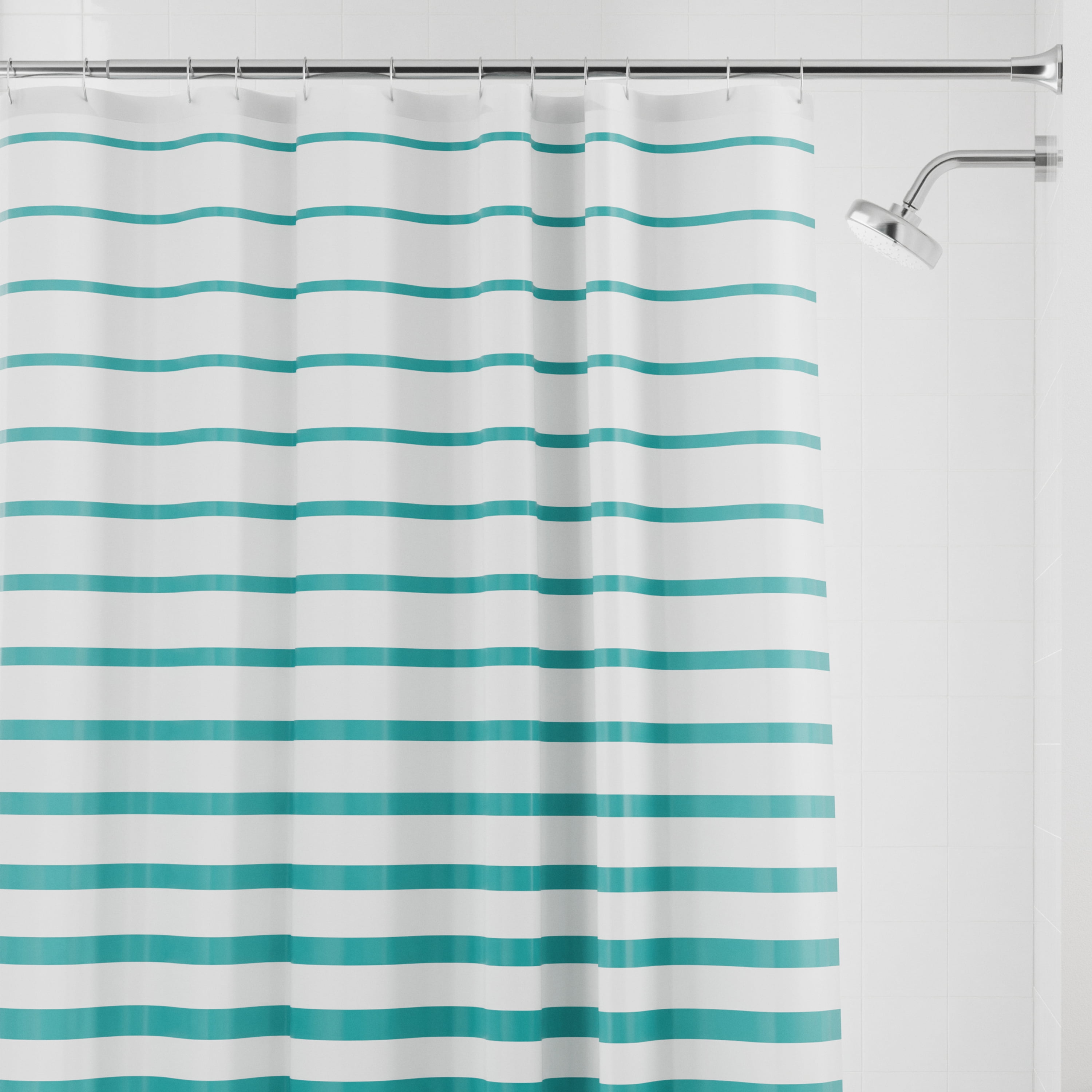 Rideau de douche imperméable Mainstays à rayures modernes en PEVA