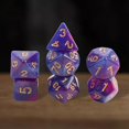 thumbnail image 3 of 7 Pieces Acrylic Polyhedral Party Game Play Entertainment Toys for Role Playing Game , Star, 3 of 8