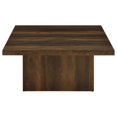 thumbnail image 3 of Coaster Devar Square Engineered Wood Cocktail Coffee Table in Dark Pine, 3 of 8