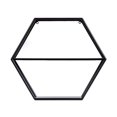 thumbnail image 4 of Étagère murale en métal hexagonale Fumar de hometrends, 4 of 5
