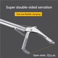 thumbnail image 3 of Snake Tongs Stainless Steel Heavy Duty Three Holes Locks Protection Garbage Clip Adjustment Dual Sides Anti-snkae Clips Type 11, 3 of 9