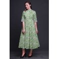 thumbnail image 2 of Bimba Robe Imprimée à Boutons pour Femmes, Robe Chemise Ligne A pour Cocktail - Très Grande Taille, 2 of 5