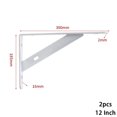 thumbnail image 1 of 2 X Support d'Étagère en Métal en Forme de L Épaissi Support d'Angle Droit, 1 of 5