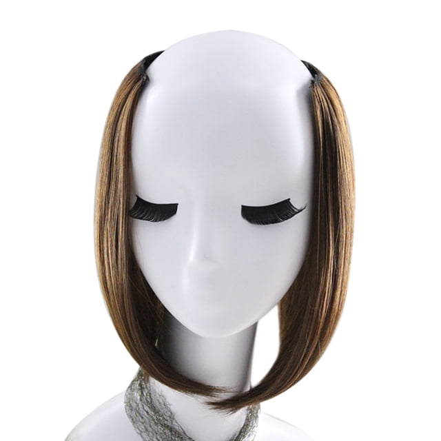 TopLLC Wigs 1Pc 2 Clip In Hair Extensions Straight Girl Wig Hair wig