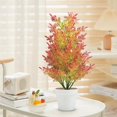 thumbnail image 1 of Feltree Simulation Christmas Small Pinaster Cedar Tree Artificial Pinaster Cedar Leaf Simulation Green Bonsai Living Room Potted Ornaments, 1 of 8