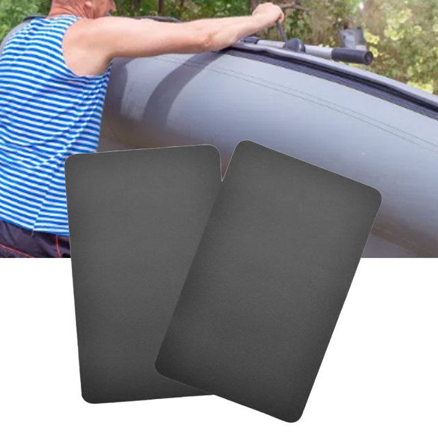 2 Pcs Patchs de Réparation pour Kayak, Patch de Réparation en PVC Carré en Caoutchouc pour Bateau Gonflable, Canot, Kayak
