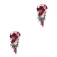 thumbnail image 2 of Maytalsory Wide Application Artificial Flower Realistic Appearance Low Maintenance Vintage wine red 2Set, 2 of 6