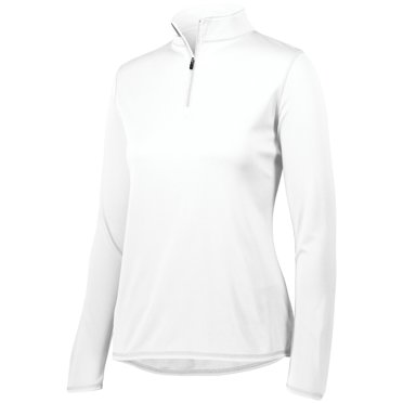 Pull-Over à Fermeture Éclair 1/4 pour Dames TP Blanc