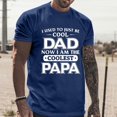 thumbnail image 2 of LUOGENLI T-shirts pour Homme pour Hommes Homme Printemps et Été Fête des Pères Décontracté Rétro Lettrage Impression Partielle T-Shirt Col Rond Manche Courte Haut T-shirts pour Hommes T-shirts Graphiques TTG Grand Pâques Marine TG, 2 of 6